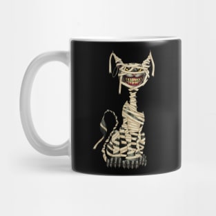Black Cat Mummy Halloween Mug